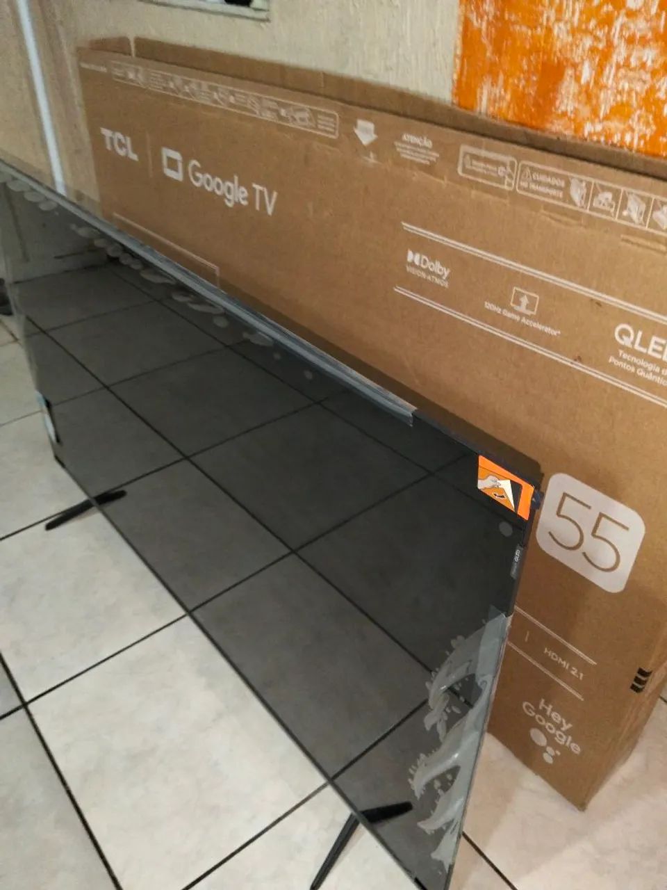 TV de 55 polegadas nova 
