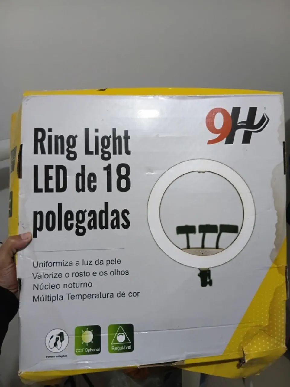 Ring Light LED Profissional 18 Polegadas 45cm Com Tripé - Quase Novo - Foto 3