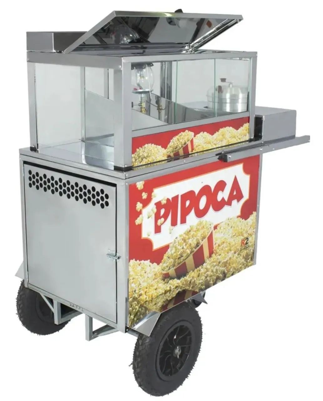 Carrinho de Pipoca Inox Novo - Foto 2