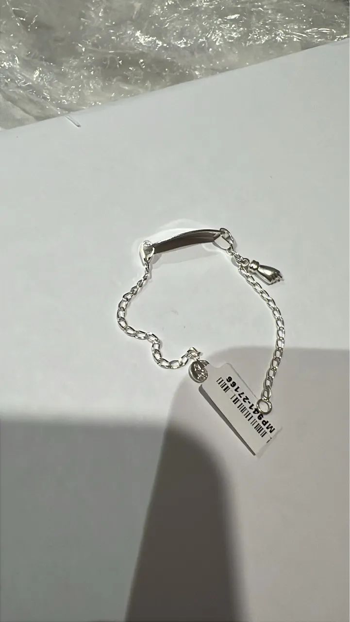Pulseira para bebê Prata - Foto 3