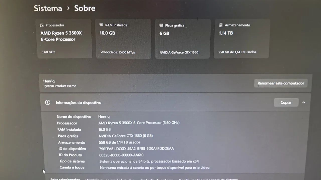 PC Gamer GTX 1660 6 GB - Foto 5