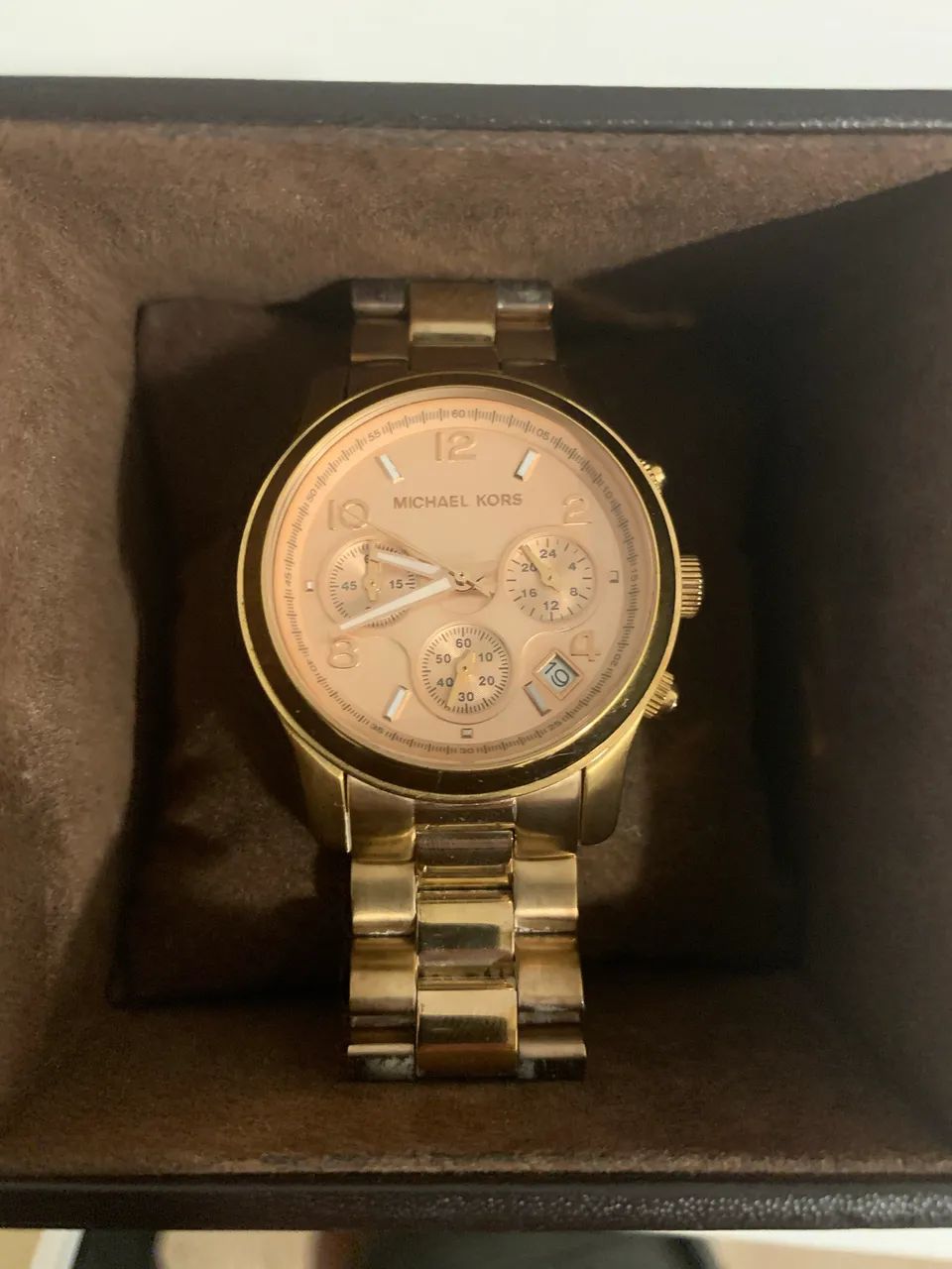 Relógio Michael Kors Feminino Dourado - Completo na Caixa