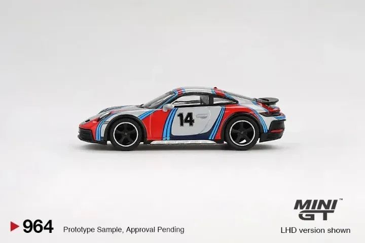 Mini Gt Porsche 911 Dakar #964 Ice Grey Metallic Rally 1978 Cinza