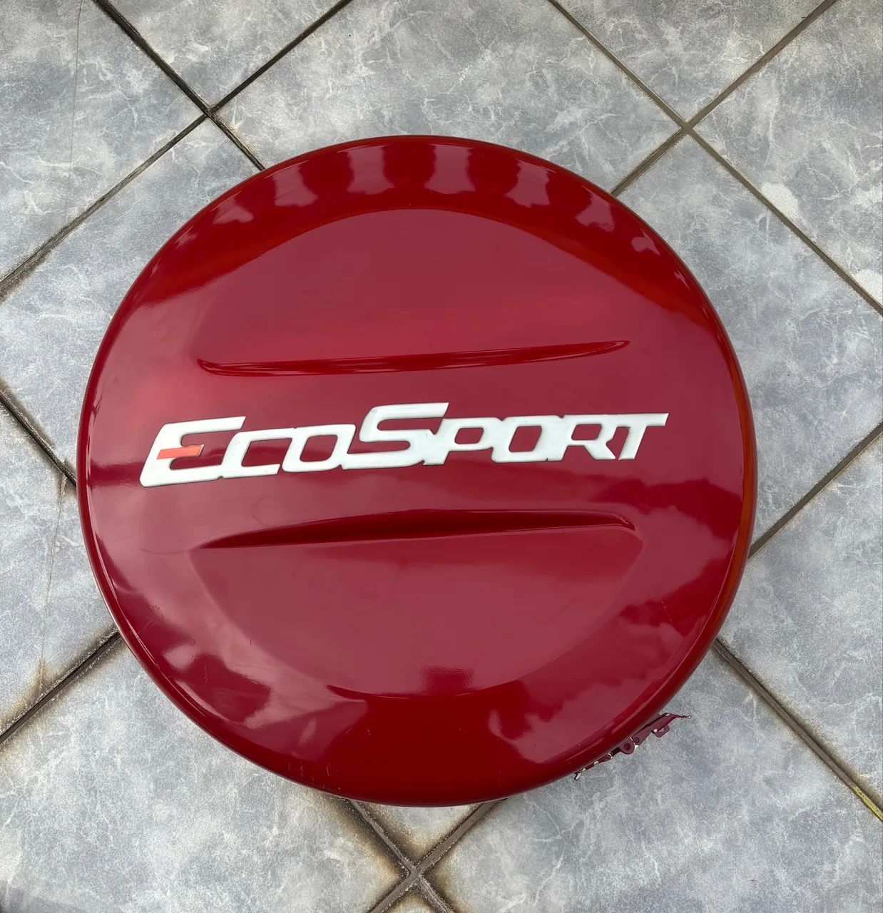 Capa Rígida para Estepe de Ecosport Vermelha - Foto 2