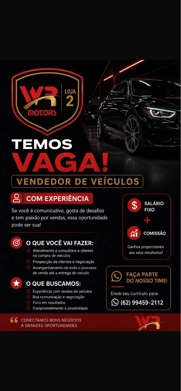 Vagas! Loja de Veículos! - Foto 2
