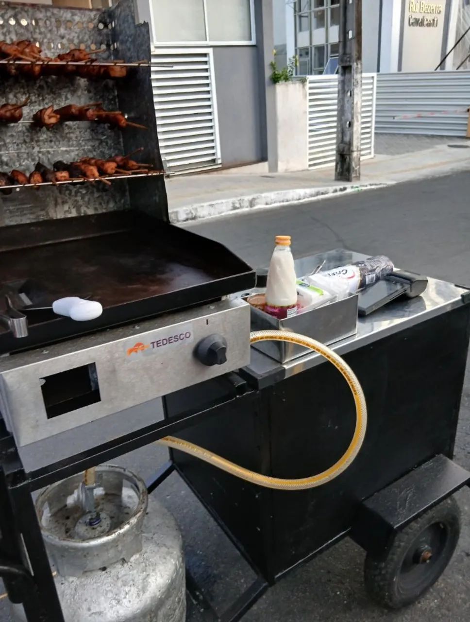 Carrinho para vender churasquinho e hambúrguer  - Foto 3