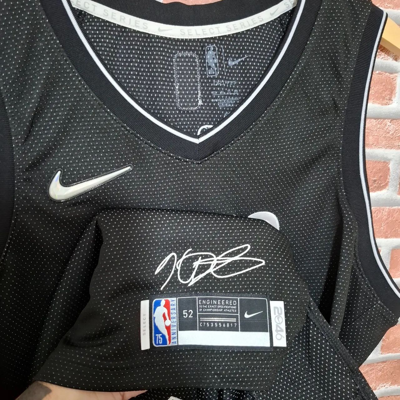 Regata Nba Brooklyn Nets Select Series Nba 75 anos - Foto 3