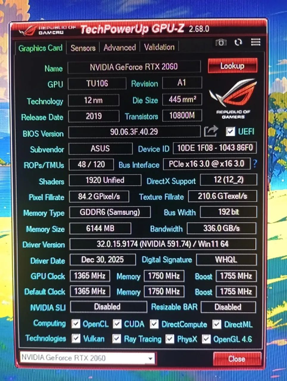 RTX 2060 6GB ASUS - Foto 6