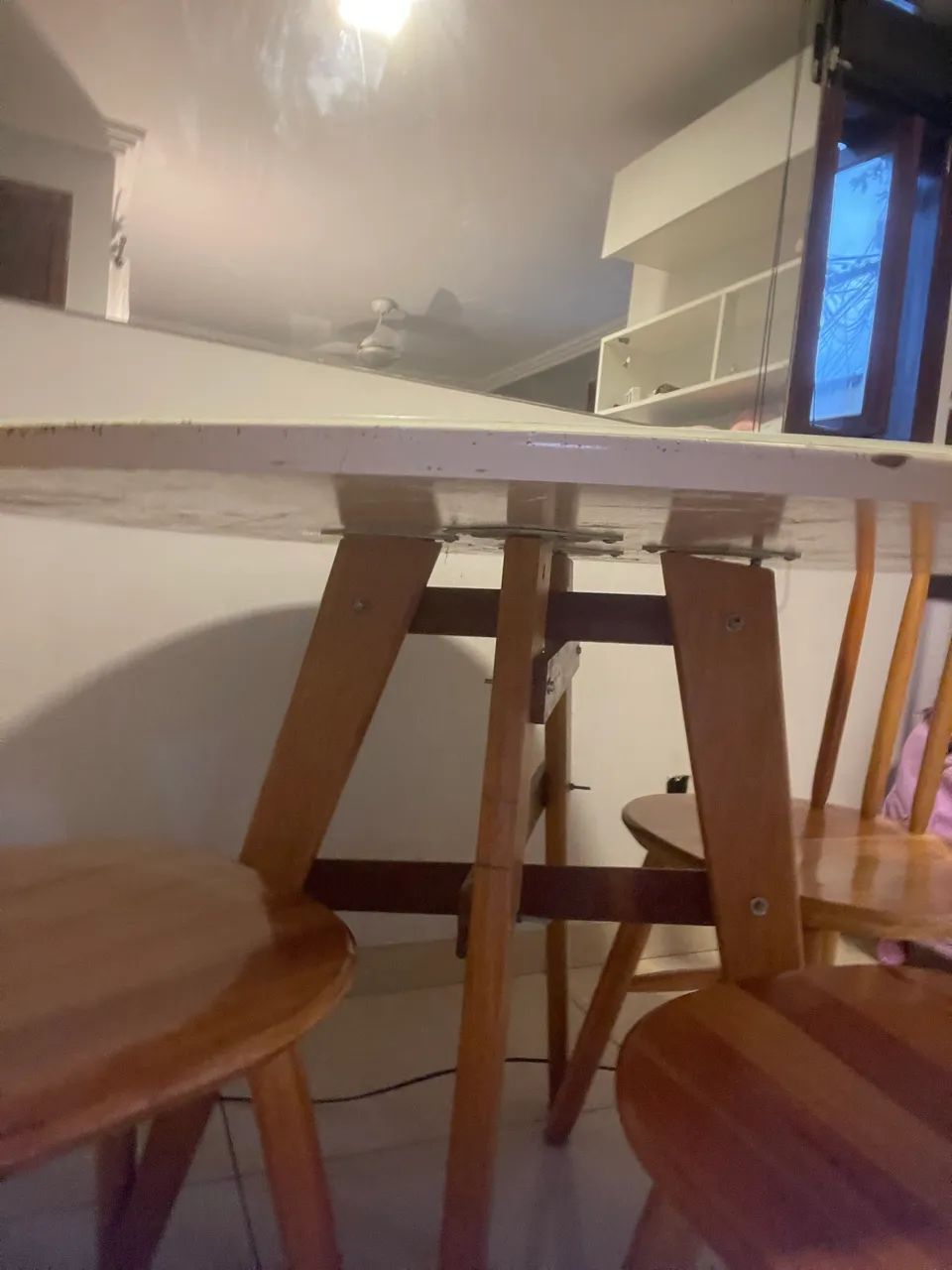 Mesa de jantar 3 cadeiras - Foto 3