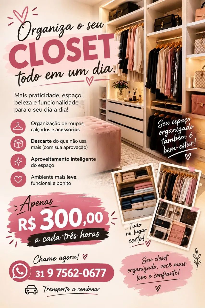Organização do seu Closet 