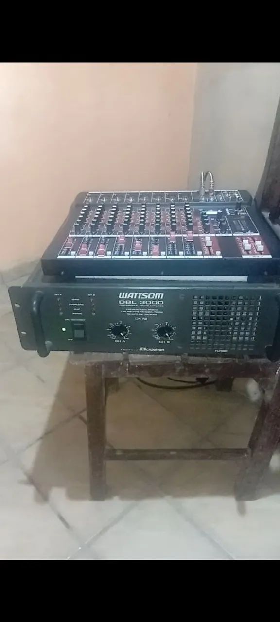 Potência com mesa de som profissional  - Foto 2