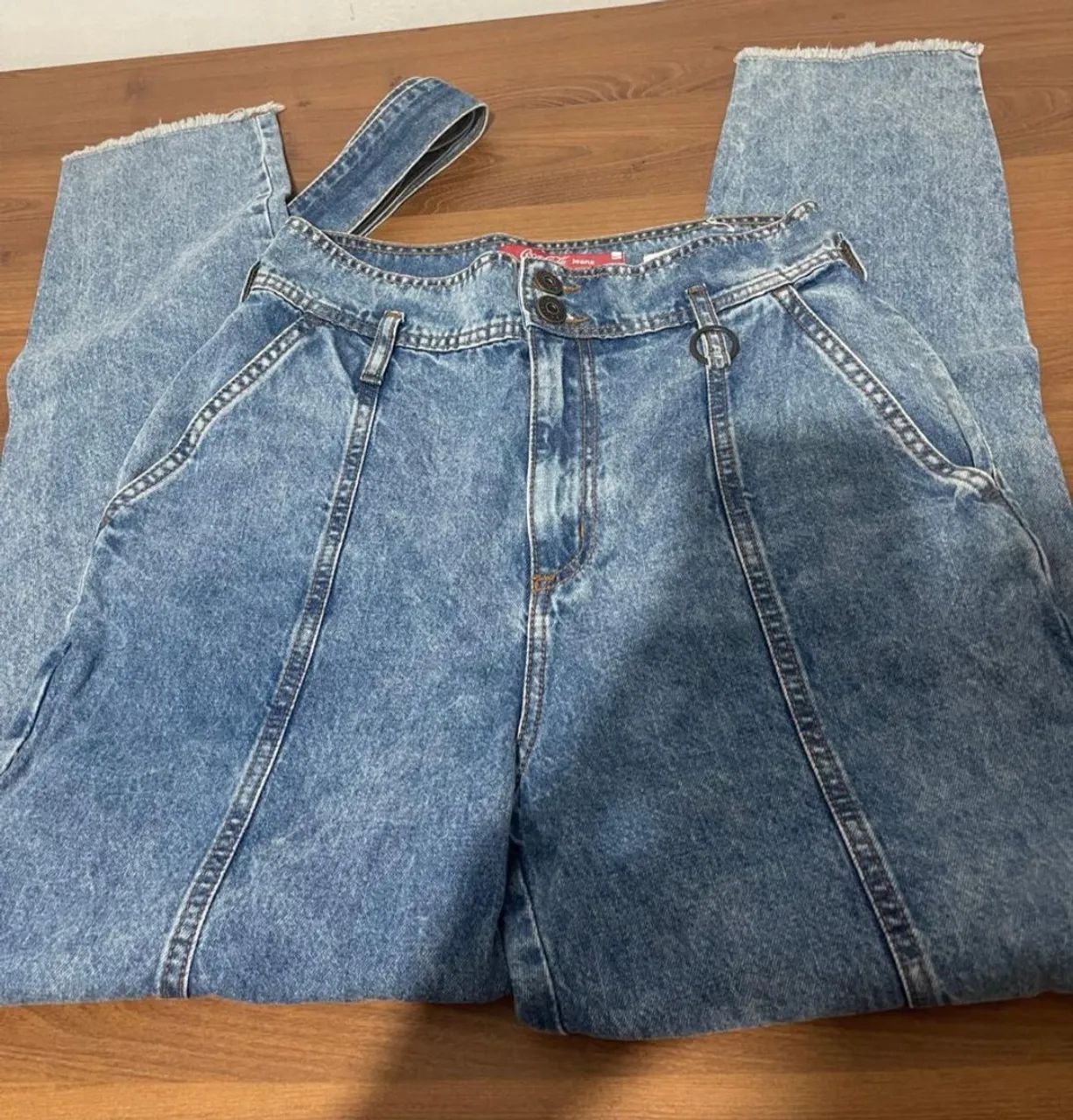 CALÇA JEANS MOM TAM 38 MARCA COCA COLA  - Foto 2
