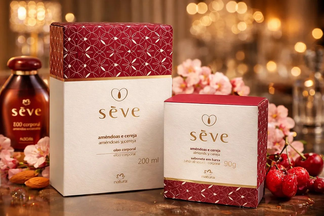 Kit Natura Sève Amêndoas e Cereja