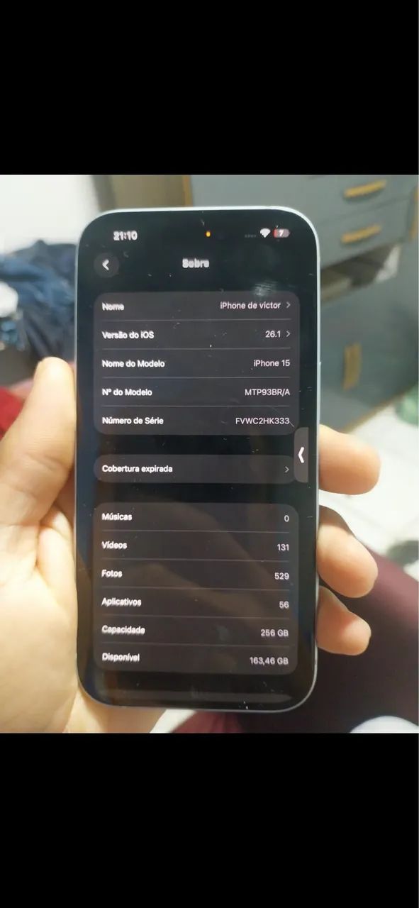 iphone 15 256gb branco fosco