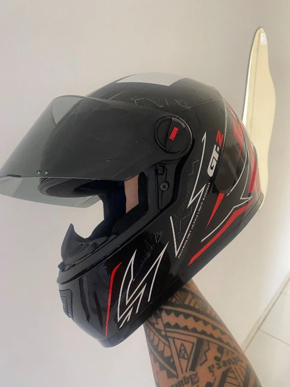 Capacete FW3 com viseira fume  - Foto 2