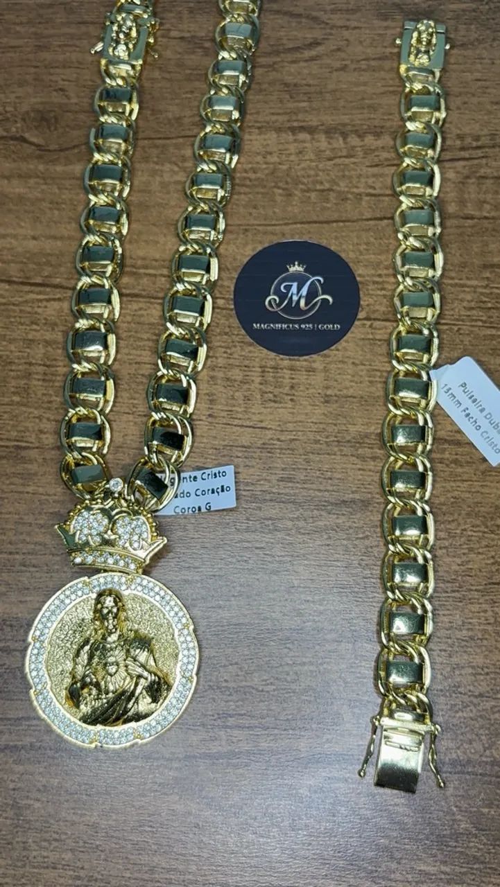 Kit banhado a ouro 