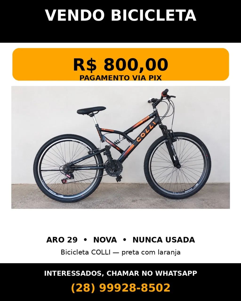? Bicicleta Colli em Ótimo Estado - Preço Imperdível!