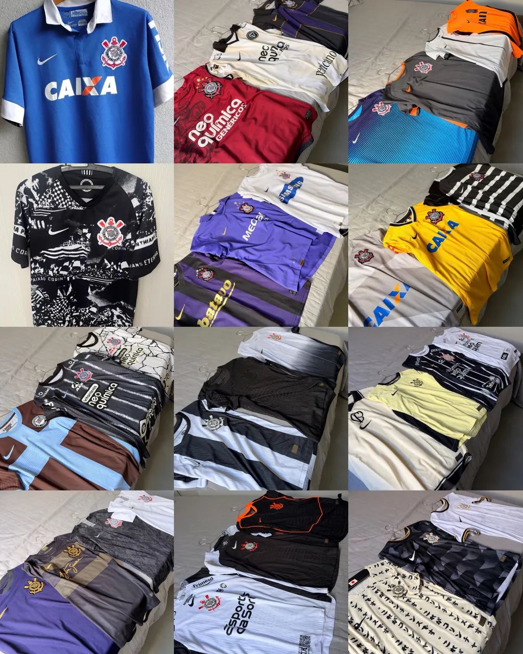 Coleção camisas Corinthians 