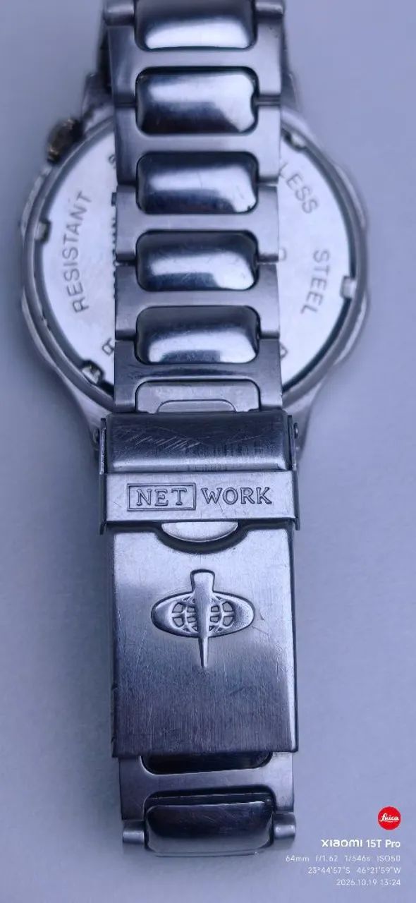Relógio End Net work com termômetro analógico  - Foto 3