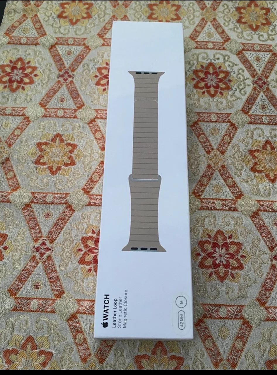 Pulseira Apple Watch Couro Loop Stone