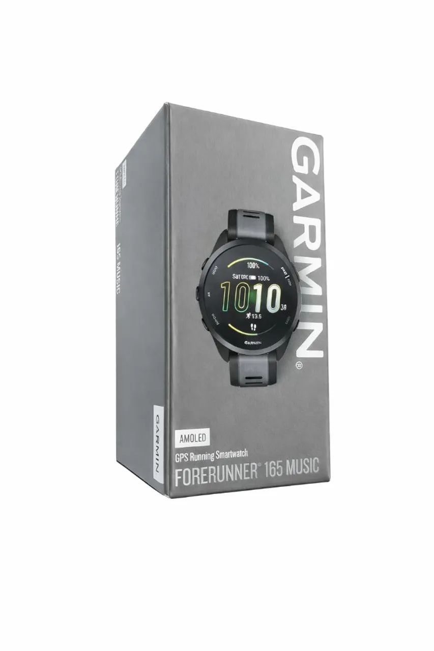  Garmin Forerunner 165 GPS Smartwatch AMOLED Original Novo