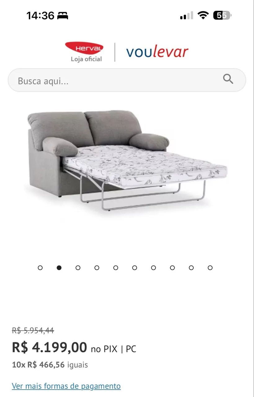 Sofá cama HERVAL - Foto 3