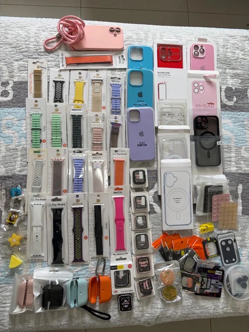 Vendo lote de acessórios para iPhone e Apple Watch 