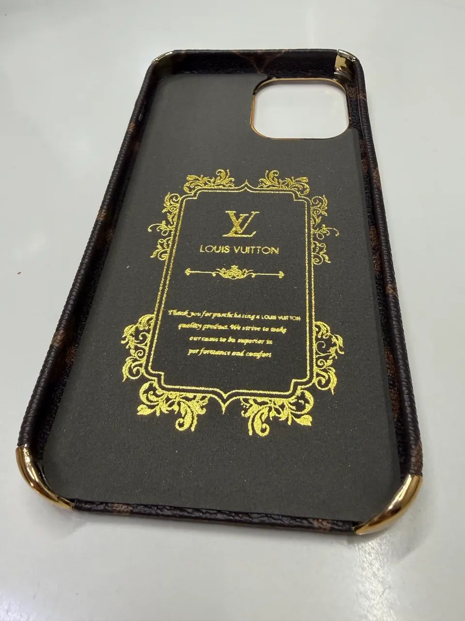 Capa Para iPhone 12 Pro Max Estilo Luxo Louis Vuitton Padrão