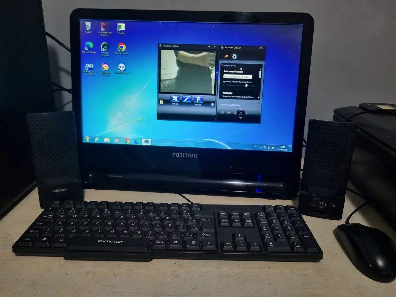KIT PC ANTIGO IMPRESSORA & WEBCAM - Foto 4
