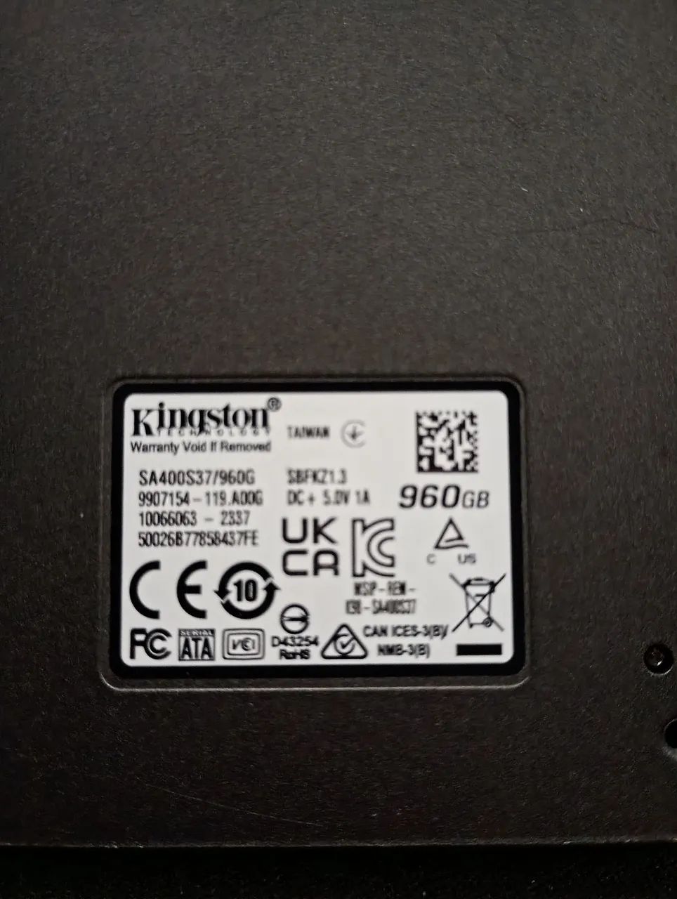 SSD sata Kingston 960 gb  - Foto 2