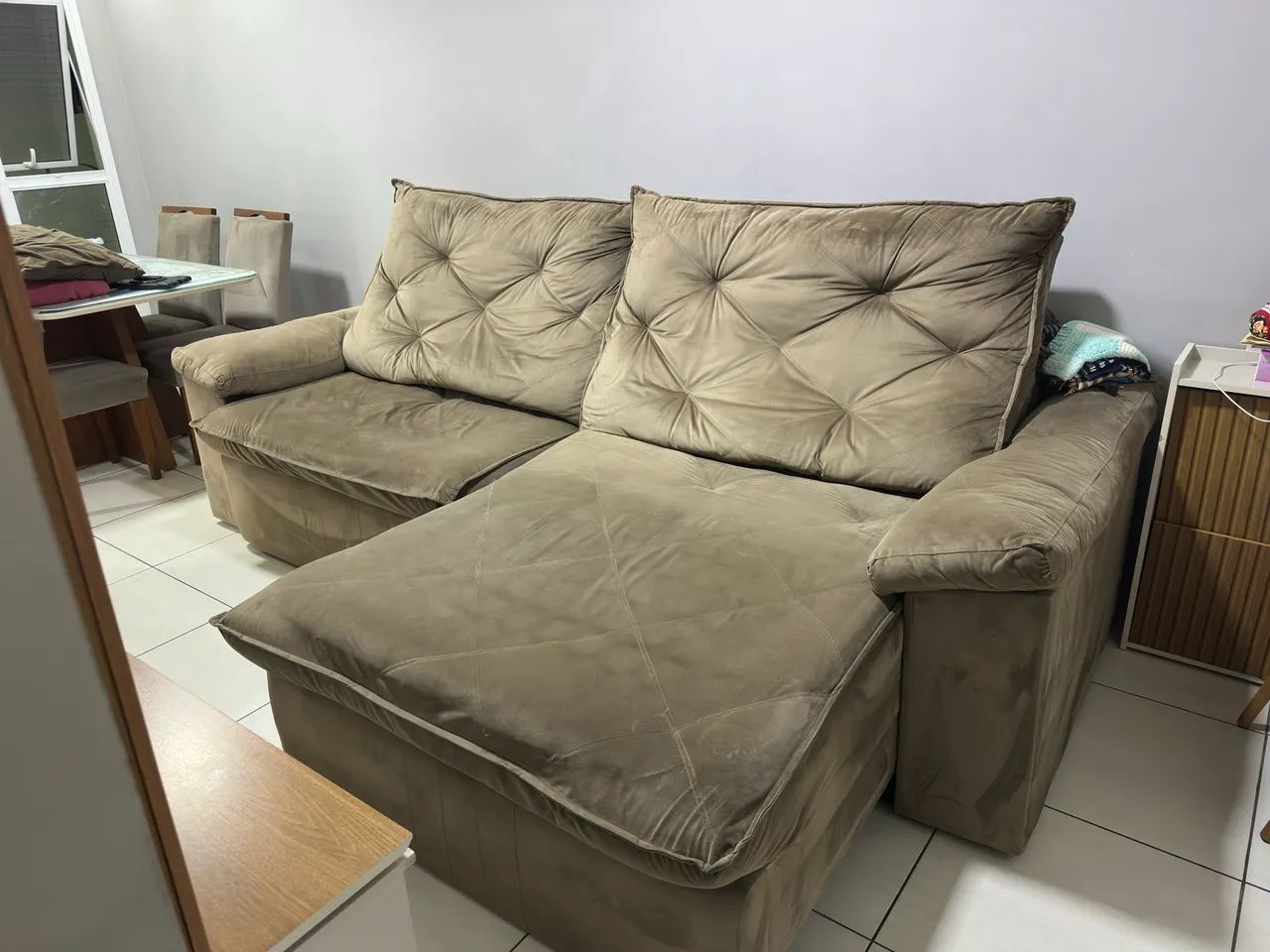 VENDO SOFÁ RETRÁTIL/RECLINÁVEL - 2,93M - Foto 2