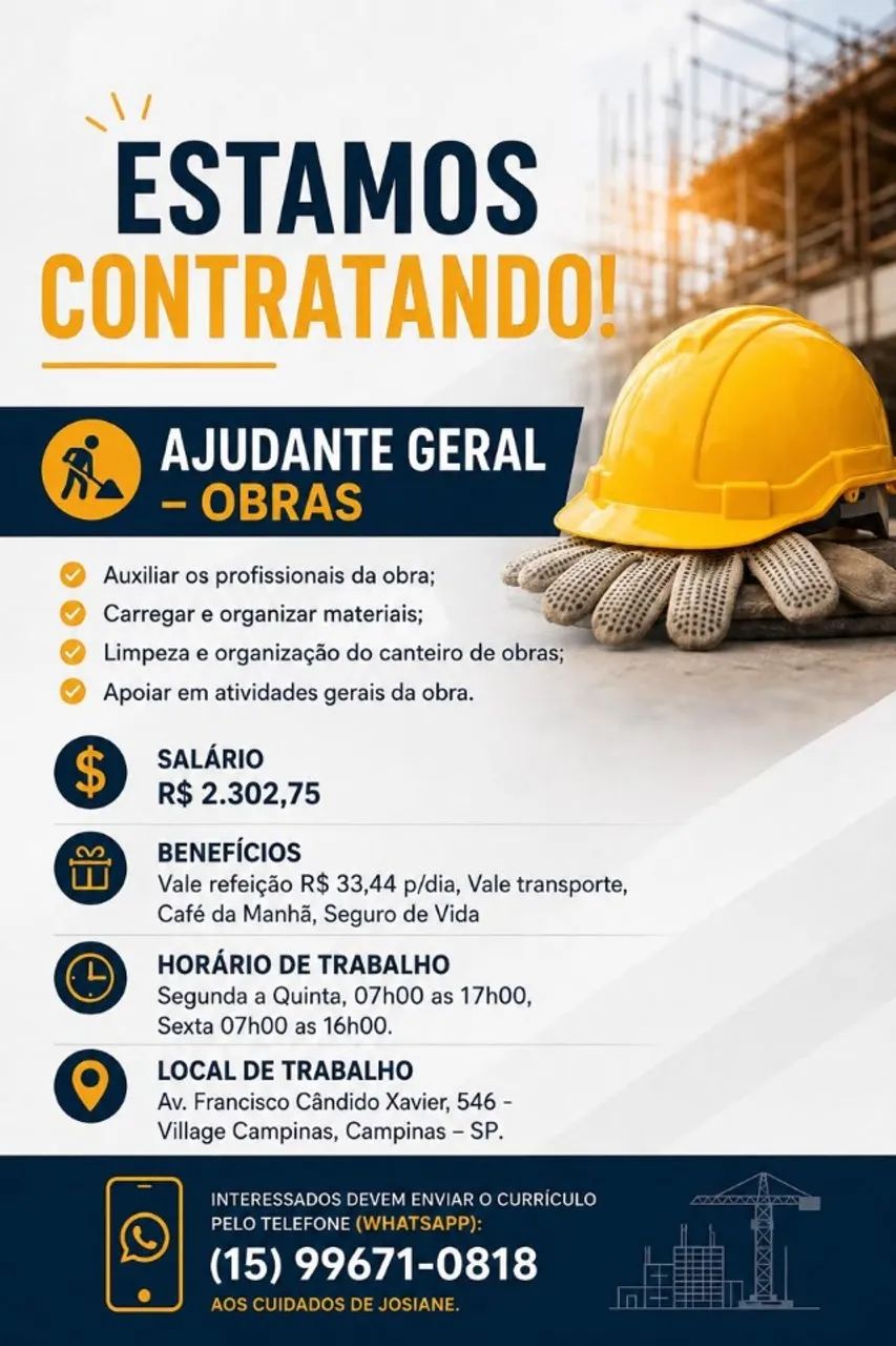 Vagas de Emprego Campinas - Foto 2
