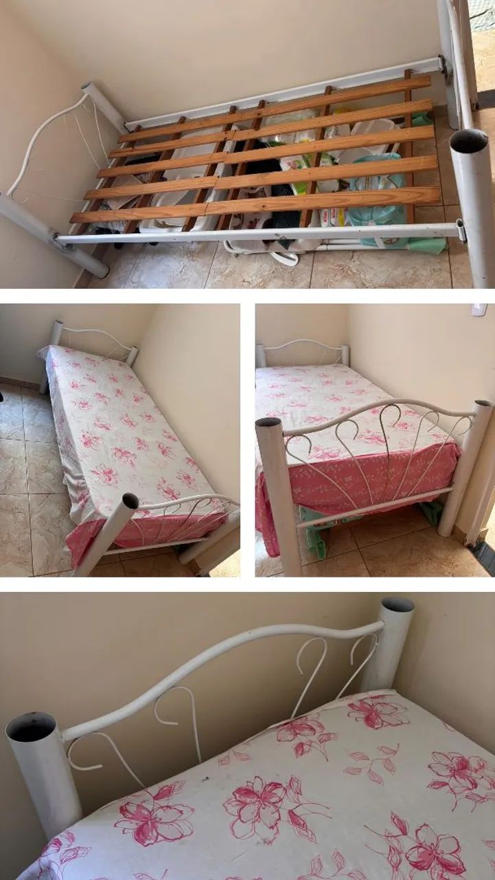 Cama solteiro com colchão  - Foto 4