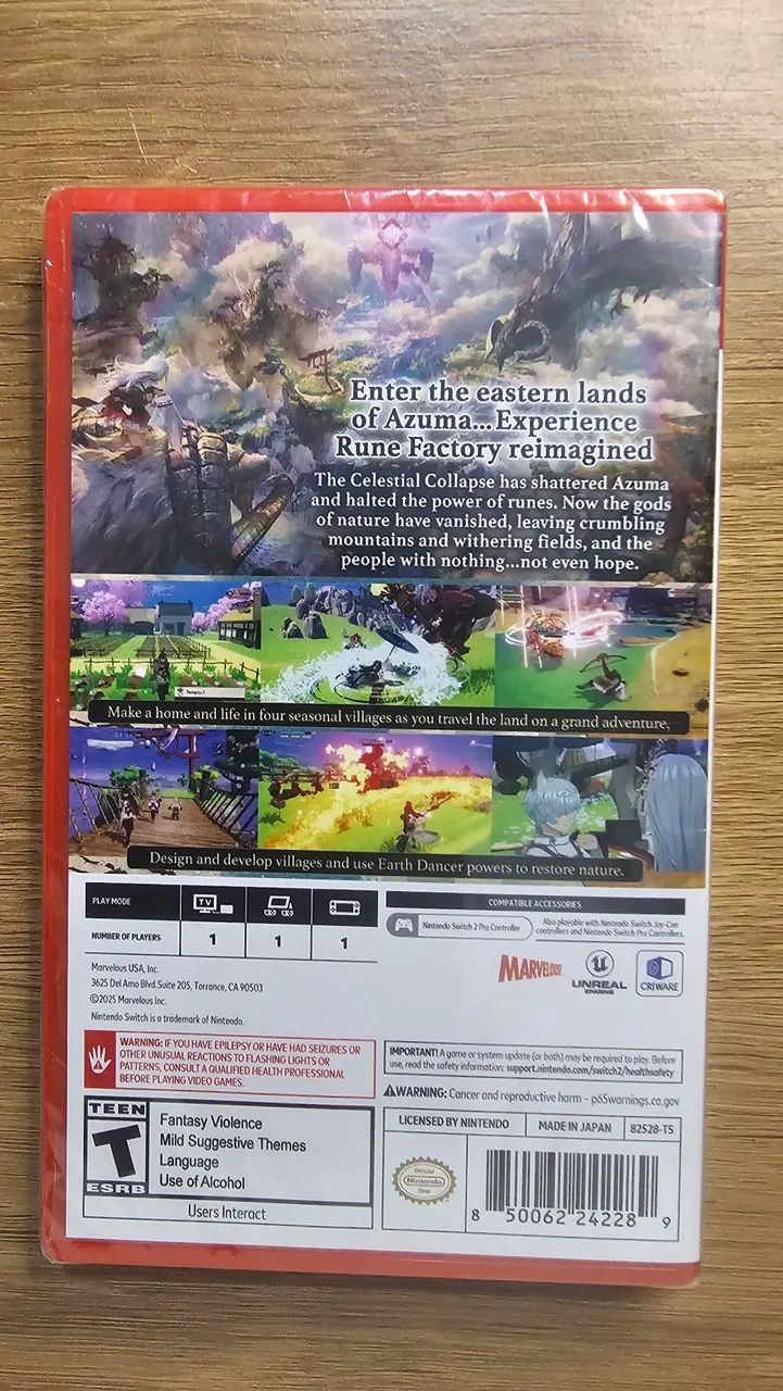 Jogo LACRADO Rune Factory Guardians of Azuma Nintendo Switch 2