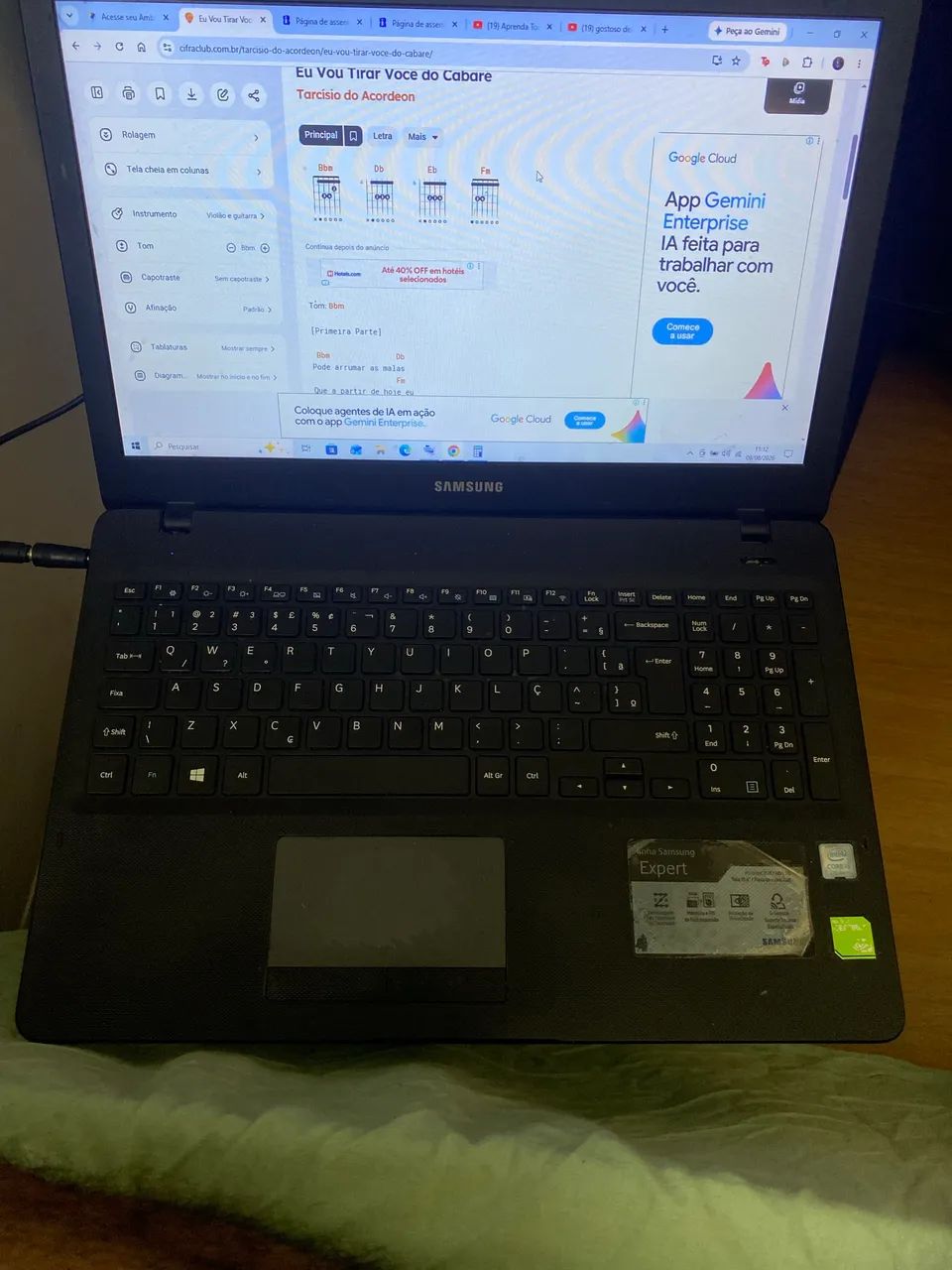 NOTEBOOK SAMSUNG EXPERT com SSD 250gb + 8gb RAM + 2gb placa de vídeo NVIDIA GEFORCE - Foto 4