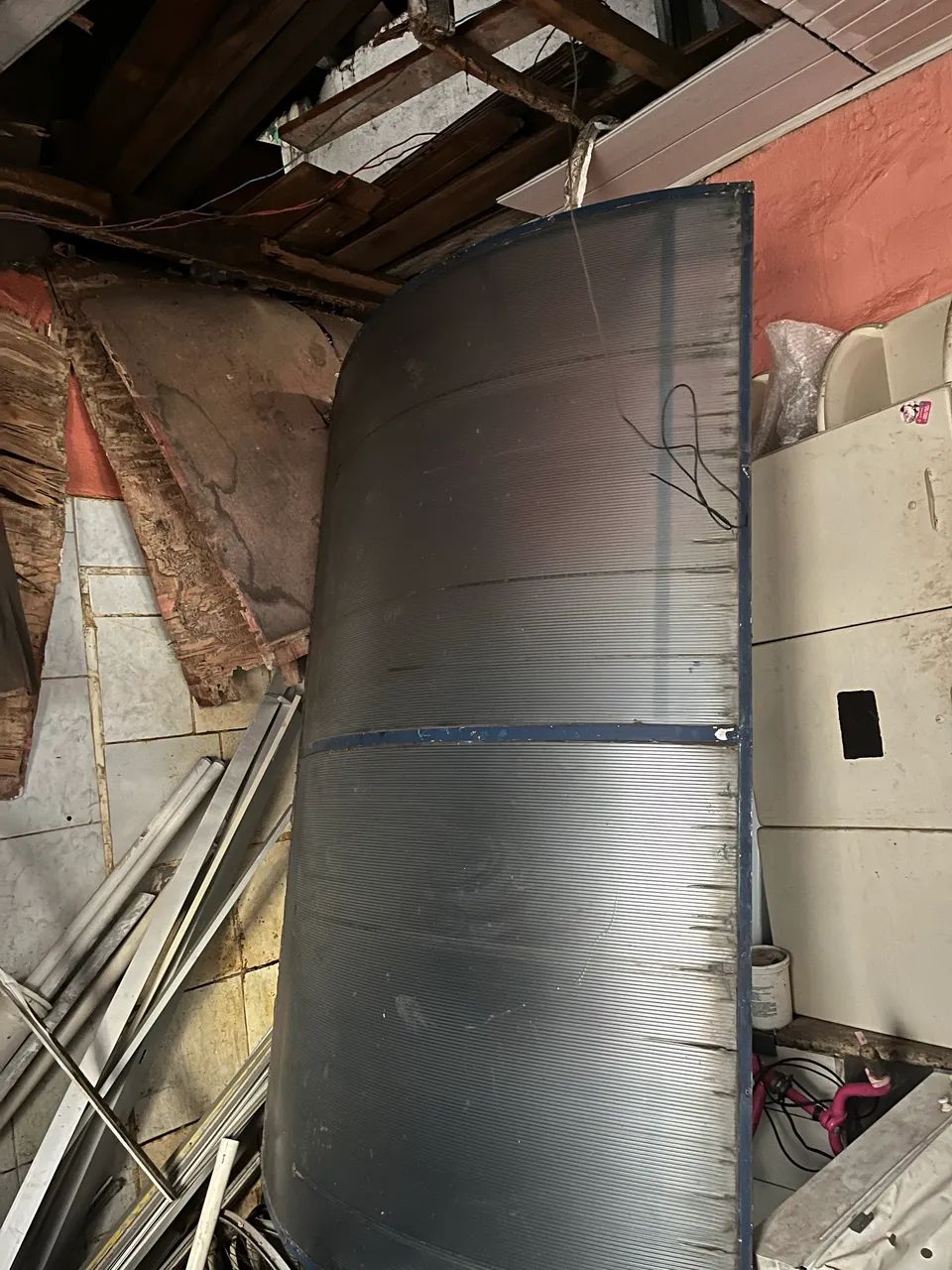 Toldo  fixo de policarbonato 