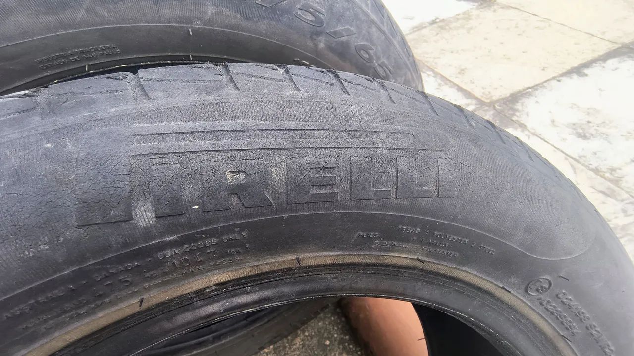 Pneu 175x14 Pirelli usado bom estado * - Foto 3
