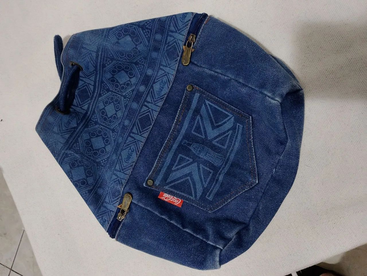Mochila coca cola jeans