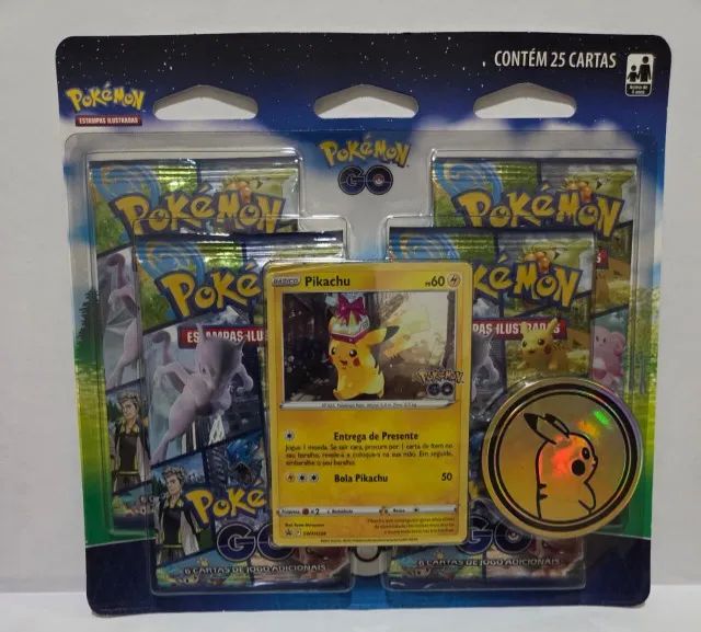 Blister Quádruplo - Pokémon GO - Pikachu