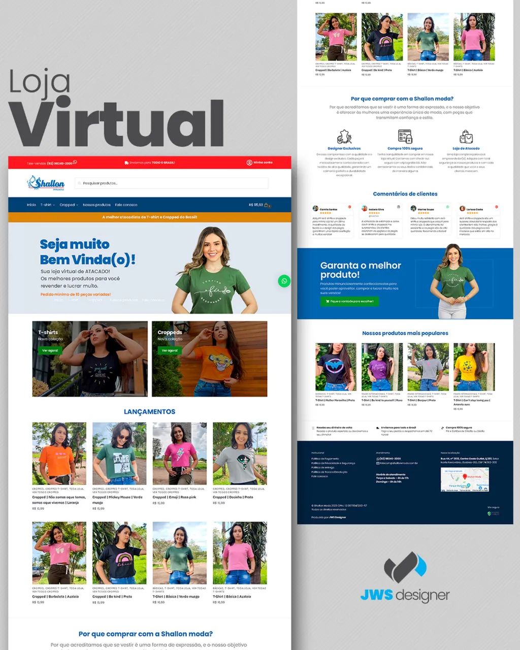 Tenha um Site ou Loja Virtual Profissional!