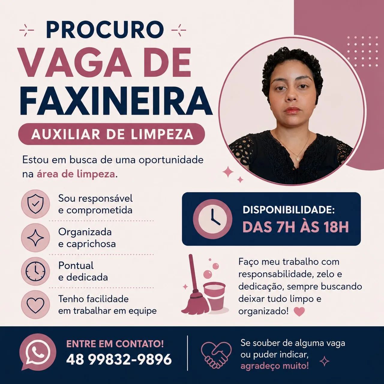Faço Limpeza Residencial e Comercial
