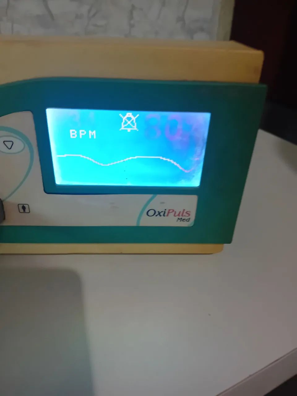 Oximetro de pulso de mesa com onda pletismografica
