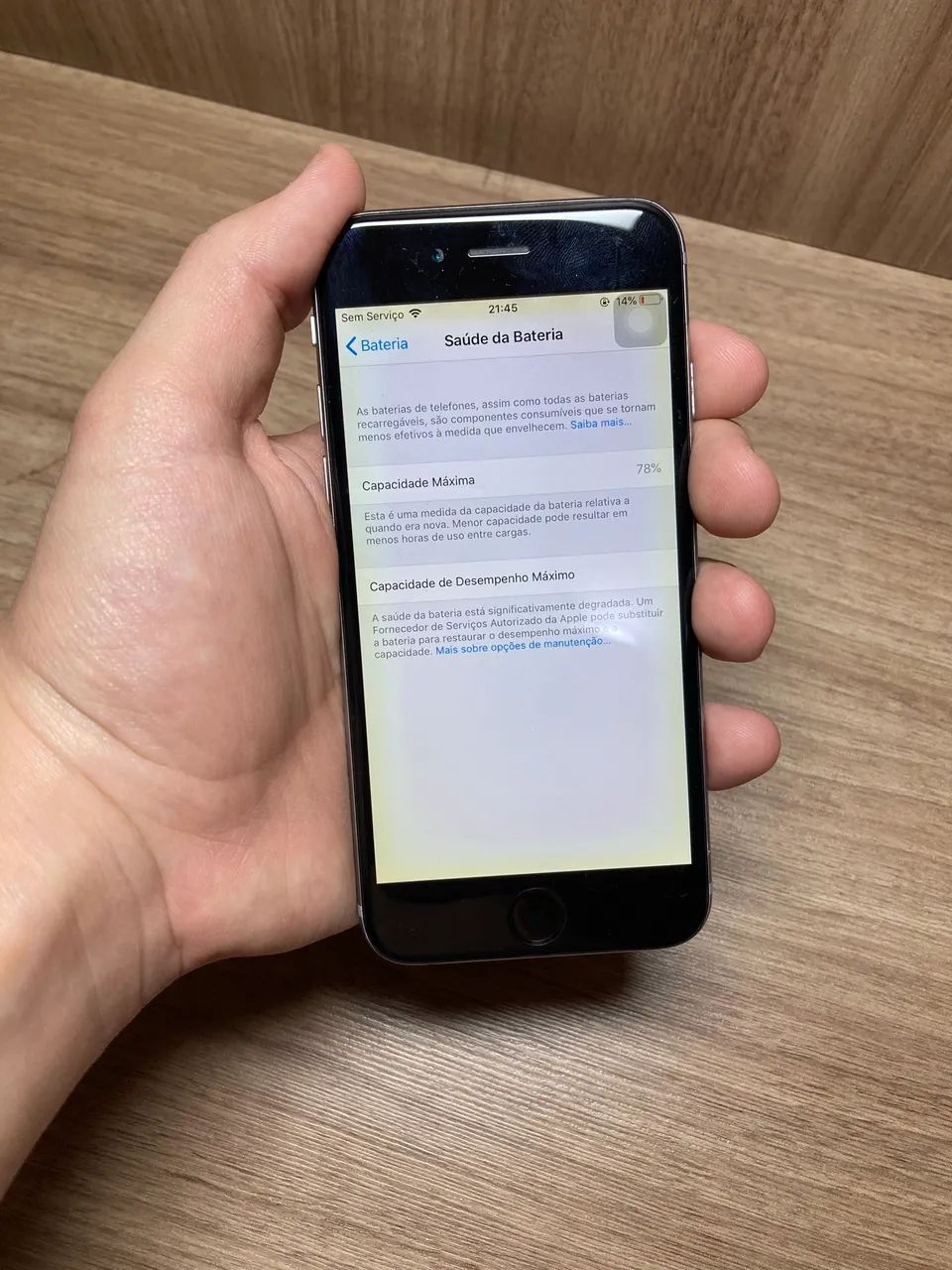 IPHONE 6 16GB PRATA  - BATERIA 78% + CAIXA E ACESSÓRIOS - Foto 3