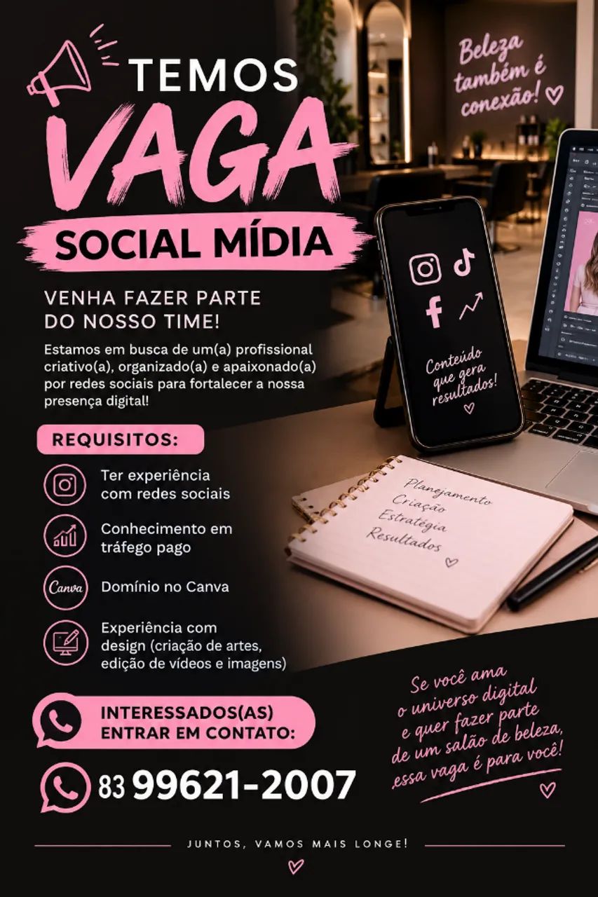 VAGA SOCIAL MIDIA