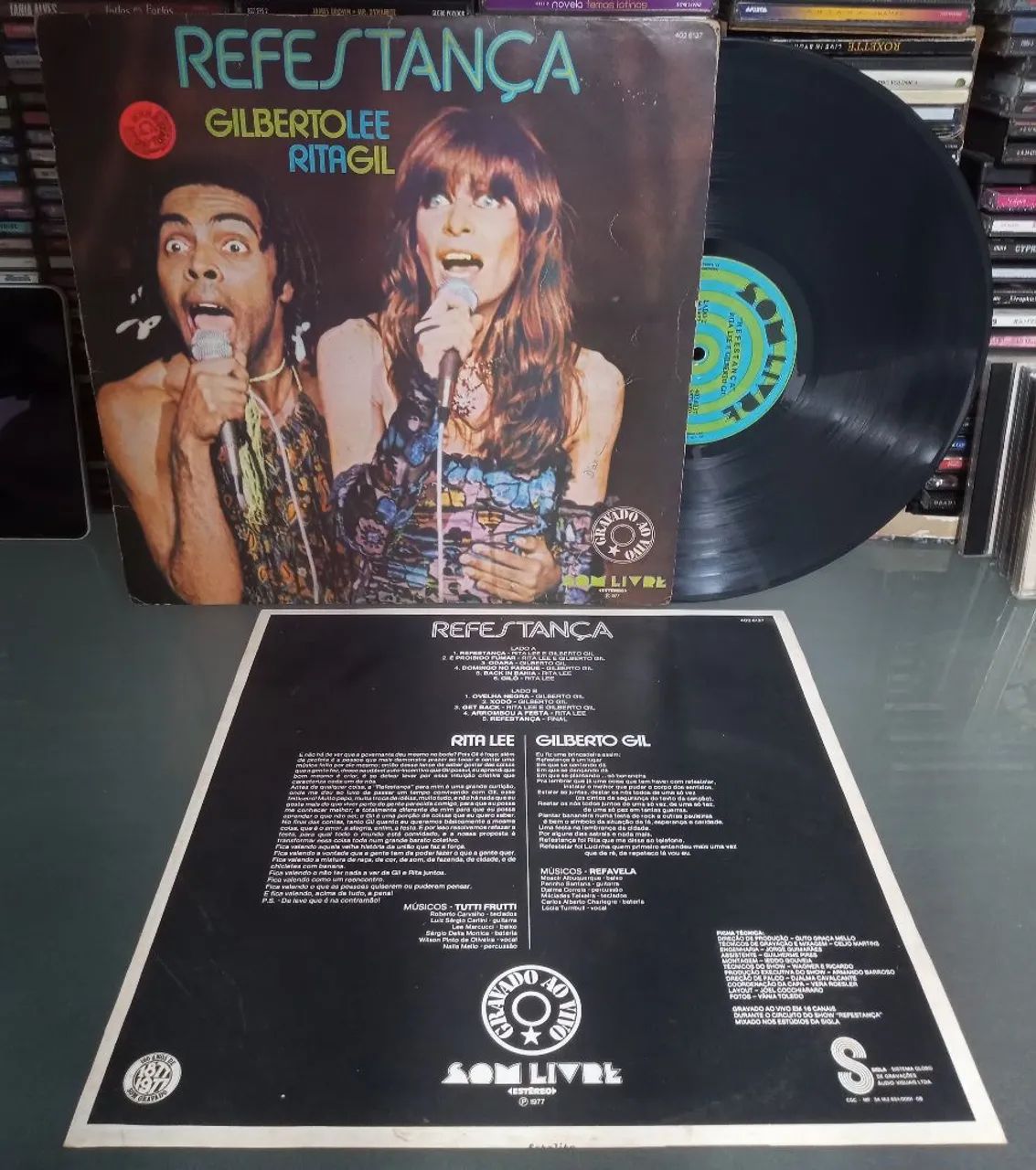 LP REFESTANÇA Gilberto Gil Rita Lee Com Encarte 