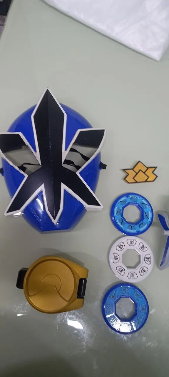 Kit Power Rangers Samurai Azul - Foto 2