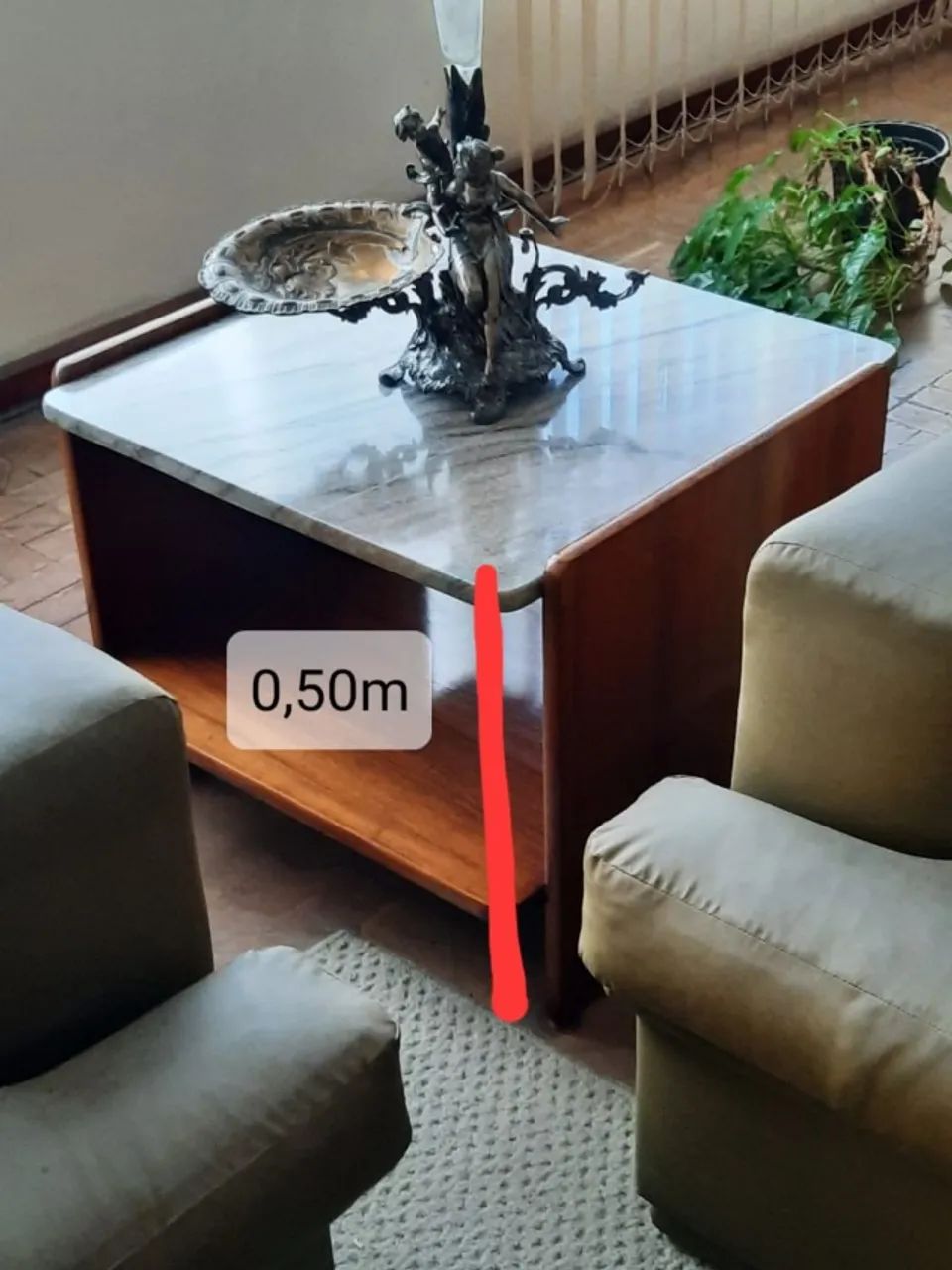 Mesa de canto Quadrada usada em ótimo estado - Foto 2