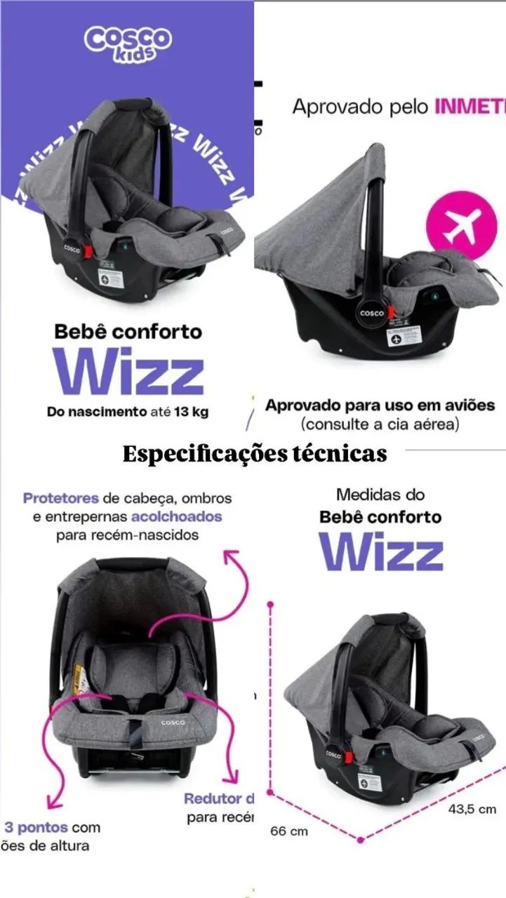 Bebê Conforto Cosco Wizz - Foto 5