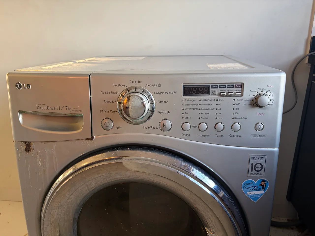 Máquina de lavar LG 11kg/7kg Direct Drive - Funcionando Perfeitamente - Foto 3