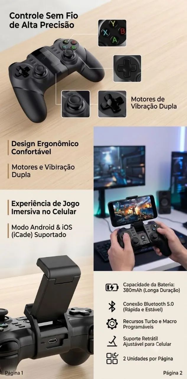 Controle Ipega 9670 - Foto 2